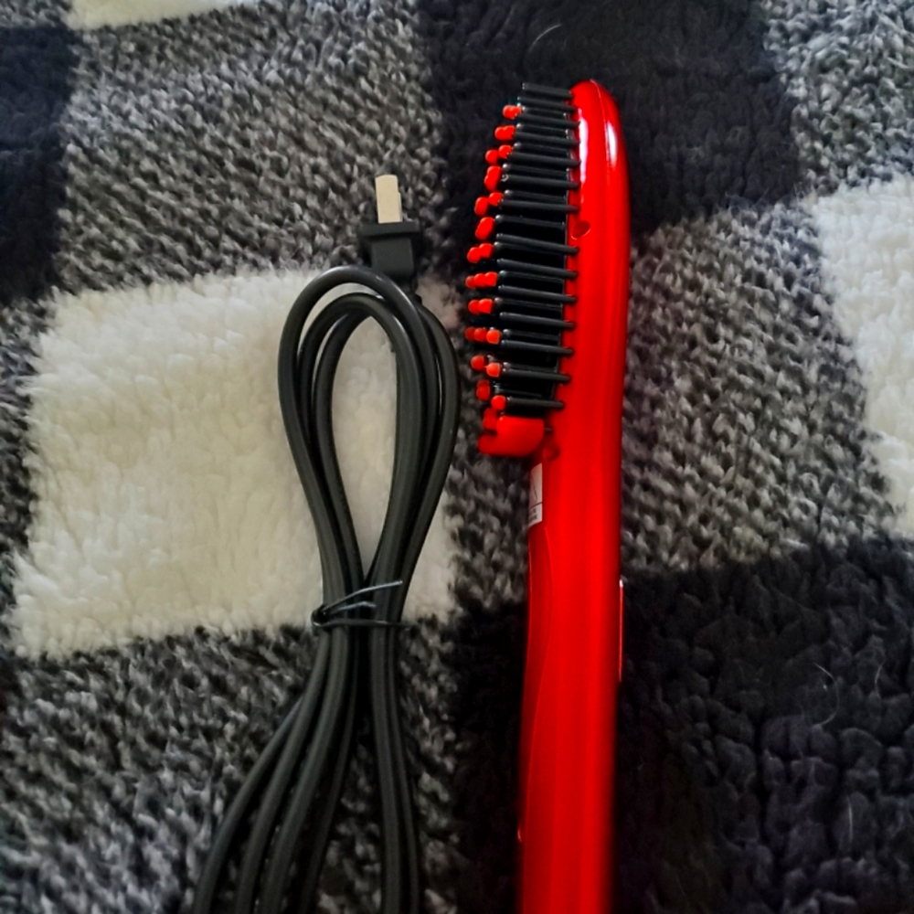 Straightner hairbrush